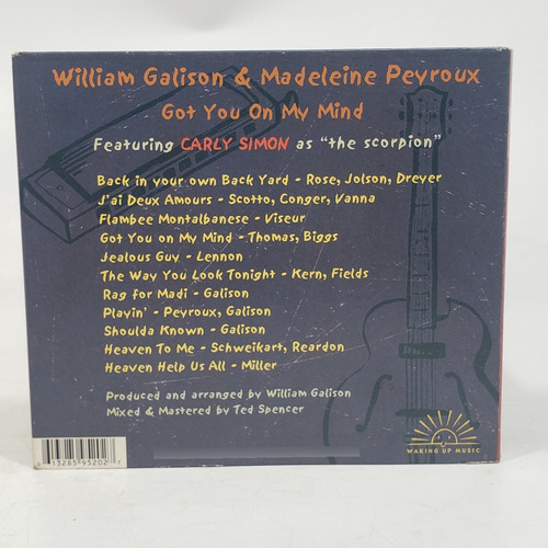 Cd William Galison & Madeleine Peyroux - Got You On My Mind (Usado)