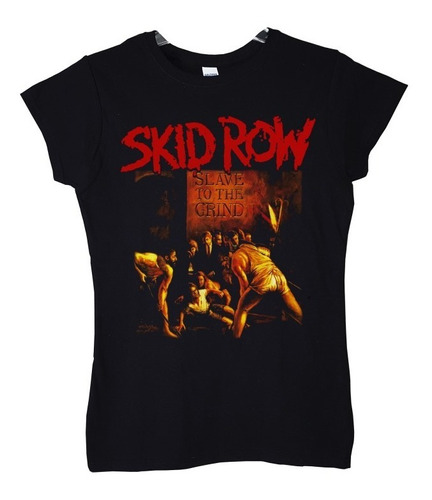 Polera Mujer Skid Row Slave To The Grind Rock Abominatron