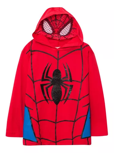 Remera Con Mascara Spiderman Niños Marvel Original 708761 Cf
