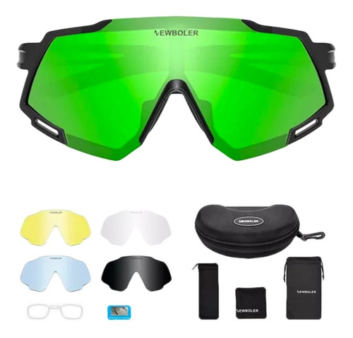 Gafas De Sol Newboler Ciclismo 5 Lentes Deportiva Mtb Uv400 