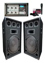 Comprar Combo Bafles15 500w\u002Fconsola 6 Canales Usb\u002Fbuetooth\u002Fradio1mic