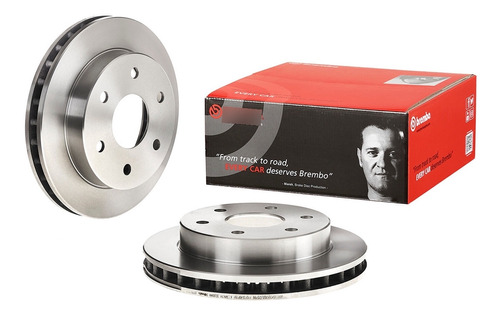 1- Disco Ventilado Delantero Izq/der K2500 V8 5.7l 96 Brembo