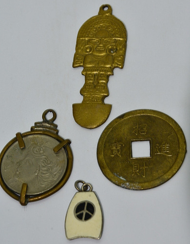 4 Dijes De La Suerte I Ching ,moneda ,simbolo De Paz