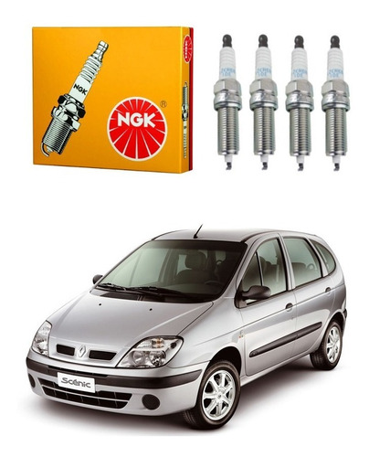 Jogo Velas Ngk Renault Scenic 1.6 16v 2003