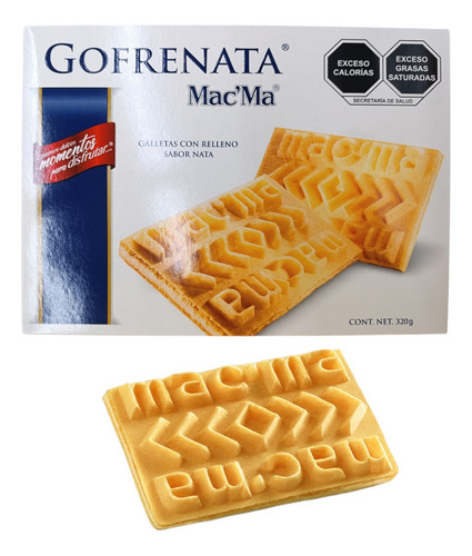 Gofrenata Rellena Nata 11 Caja 320g C/u Wafer Galleta Mac Ma