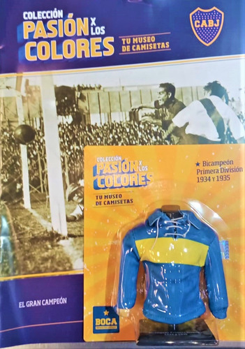 Camiseta Boca Bicampeon Primera Division 1934 Y 1935 Pasion 