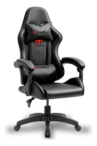 Cadeira Gamer Ceres Metalred M2 Preta Com Almofadas
