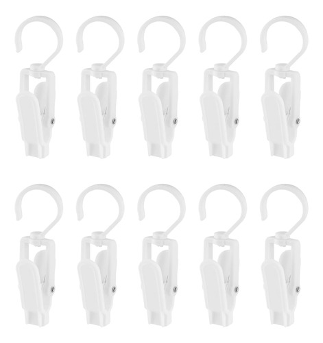 10 Pcs Ganchos De Lavandería Clip, Pinzas De Ropa De P...