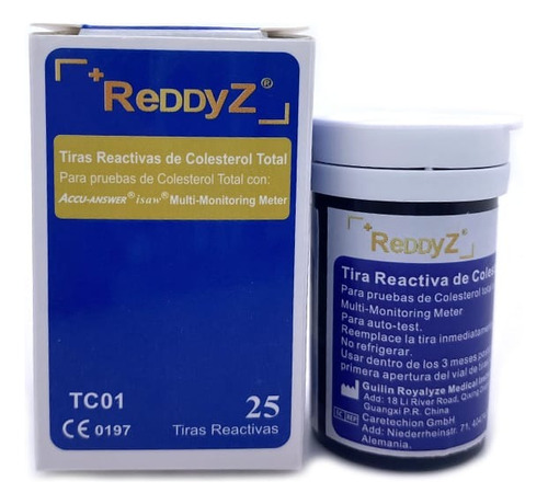 Tiras De Colesterol Total Reddyz Tc01