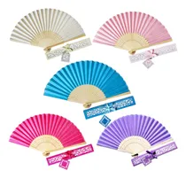 Comprar Ventiladores Plegables De Mano Para Mujer, 5 Unidades, Con C