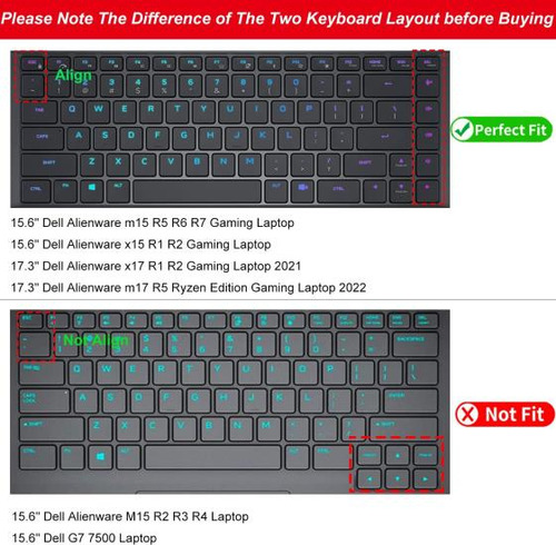 Funda Protectora De Teclado Para Dell Alienware M17 R5/m15