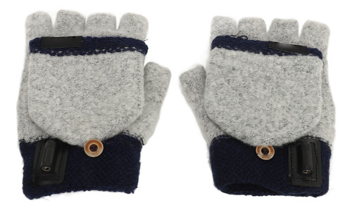 Guantes Térmicos Eléctricos Azules Para Invierno, 1 Par, Aju