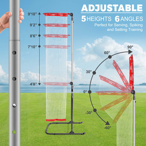 Voleibol Setter Trainer Net Vssal Ajustable En Altura/ángulo