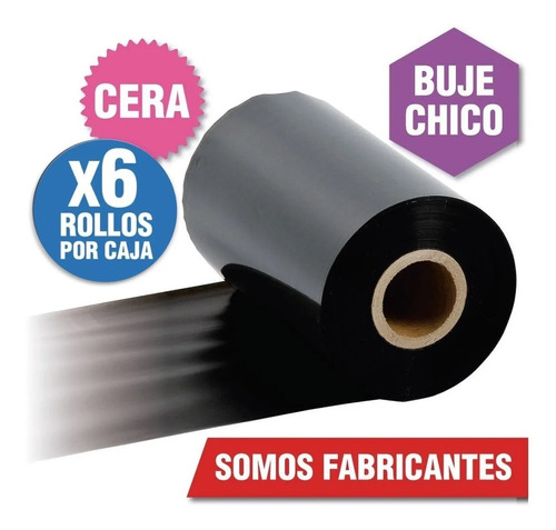 Ribbon Cera 110x74 Para Zebra Tlp 2844 O Similar Gk420 X6