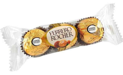 Bombon Ferrero Rocher Pack X3 U Chocolate Avellanas Golosina
