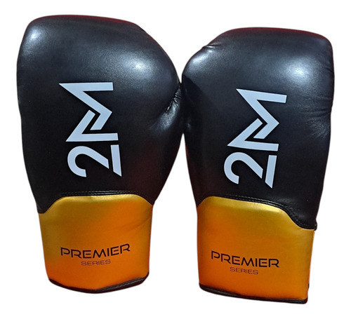 Guantes Boxeo Profesionales 14 Oz Unisex 2m Premier Outlet 14oz Negro