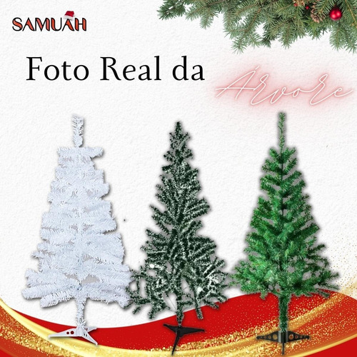 Arvore De Natal 90cm Pinheiro Trancoso 86 Galhos Pequeno Cor Branco Branco