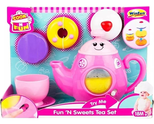 Juego De Te Con Luz Y Sonido Wiun Color Rosa