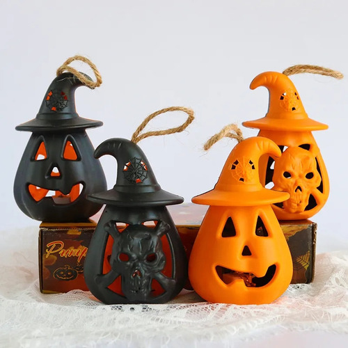 Ay 4 Piezas Luces Led De Calabaza Para Halloween
