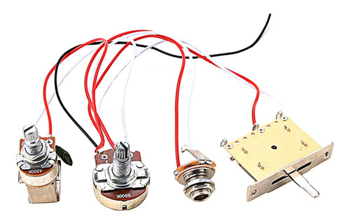 Juego De Arnés De Cableado De Guitarra B500k Fácil De Usar