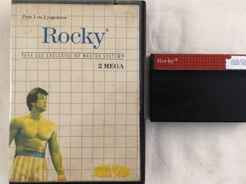 Master System : Rocky Tectoy Com Caixa Recortada Original