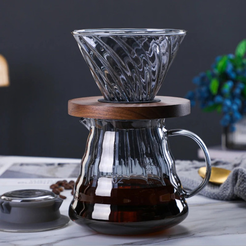 Servidor De Café De Vidrio, Olla De Vidrio Para Compartir Ca