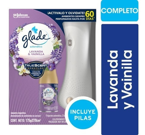 Imagen 2 de 2 de Aparato Glade Automatico Lavanda Y Vainilla 270ml