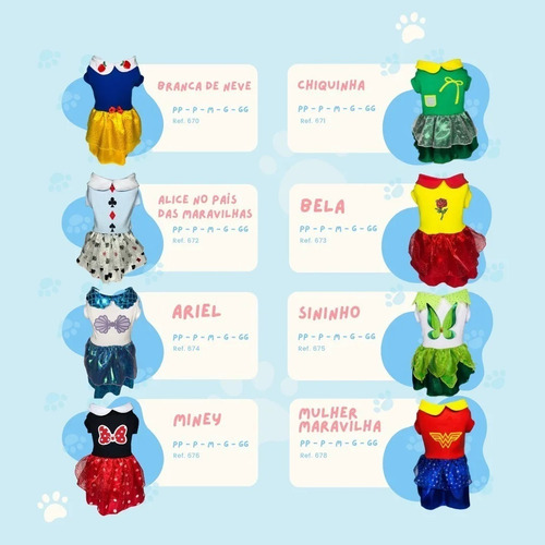 Imagem 8 de 9 de Roupa De Cachorro Pet Vestido - Chiquinha