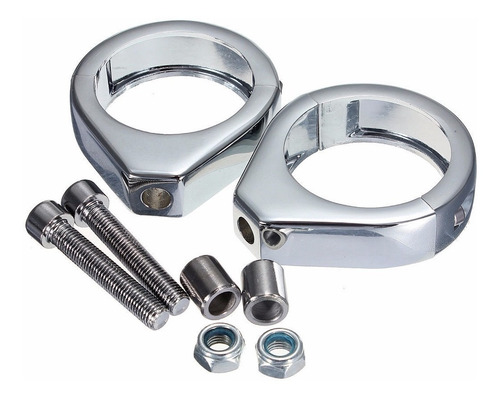 Reubicador De Direccionales Delanteras Cromo De Harley 49mm