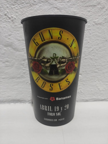 Vaso Plastico Concierto Guns N Roses Cdmx Abril 19 Y 20