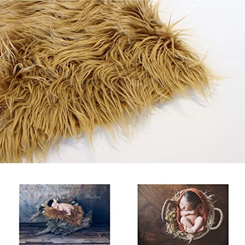 Dark Camel Faux Mongolia Fur Fotografia Prop 18 X 20 Prop R