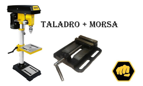 Taladro De Banco 16 Mm 450 W Con Morsa Plana Konan(ktb/16v)