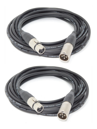 Imagen 1 de 3 de 2 Cables Canon A Canon Balanceado X 2mts Monitores Hamc