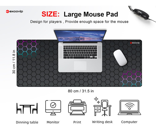 Mouse Pads, Mouse Pad Gamer Profissional, Base De Borracha