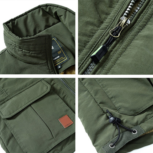 Chaleco Polar Con Muchos Bolsillos Para Hombre, Chaleco Con