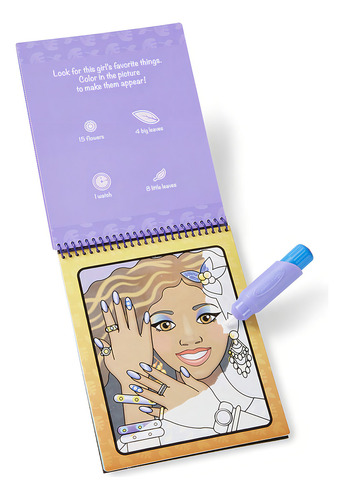 Melissa & Doug On The Go Water! Maquillaje Y Manicura