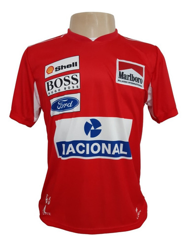 Imagem 1 de 4 de Camiseta Senna Mclaren - Vermelha
