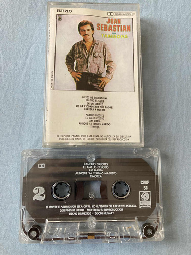 Joan Sebastian / Con Tambora Cassette Original 1988 Impec (Usado)