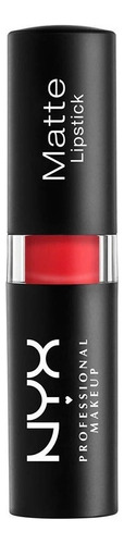 Nyx - Batom fosco, cor de maquiagem profissional Pure Red Mls08