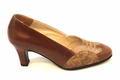 Zapato Cuero Mujer Combinado Art 661. Marca Modigliani