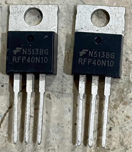 2pcs Rfp40n10 Transistor Mosfet Canal N 100v 40a