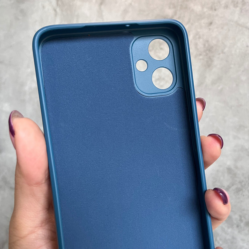 Funda Silicona Cubre Cámara Para Samsung Linea- Coolcase Azul A06