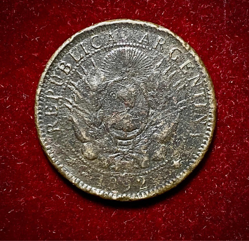 Moneda 2 Centavos Argentina 1892 Km 33 Cj 33