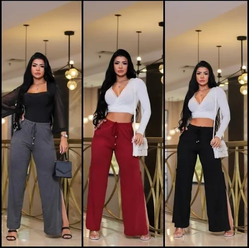 Calça pantalona hotsell no mercado livre