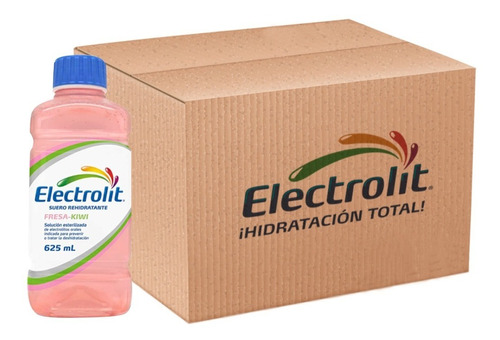 Electrolit Suero Rehidratante Sabor Fresa Kiwi 625ml 12 Pack