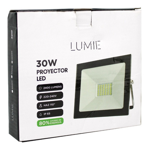 Imagen 5 de 6 de Reflector Led 30w Interior - Exterior Frio Luz Potencia