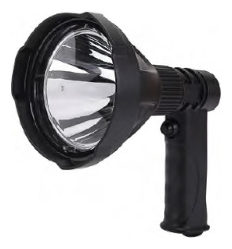 Foco De Mano Reflector Cree Led T6 25w Recargable Color De La Linterna Negro Color De La Luz Blanco