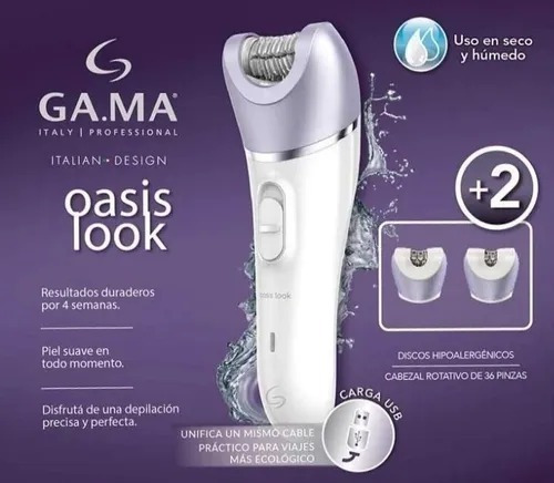 Imagen 6 de 7 de Depiladora Ga.ma Italy Professional Oasis Look 2 Accesorios
