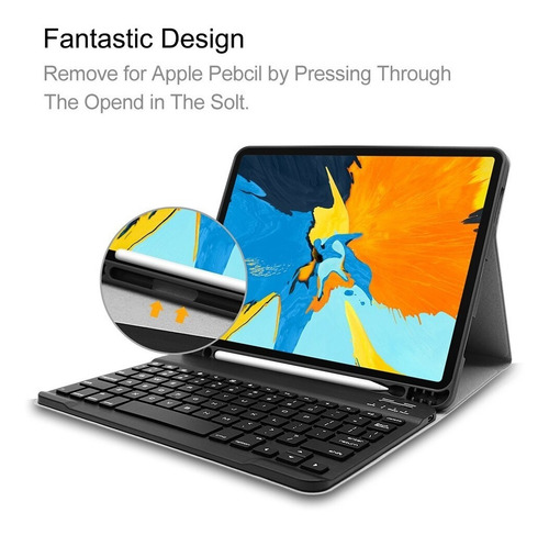 Teclado Bluetooth Case Silicone iPad 2018 9.7 A1893