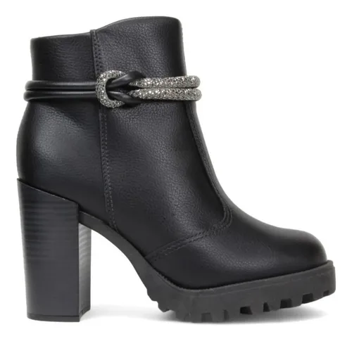 comprar Bota Feminina Moleca Napa Floather 5325.124 - Preta